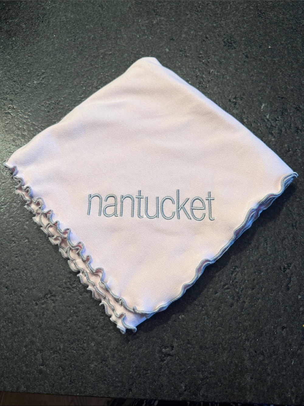 Nantucket Pink Baby Blanket